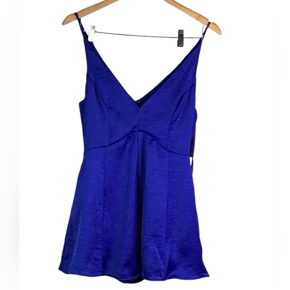 Do+Be Blue Romper W/Pockets , NWT